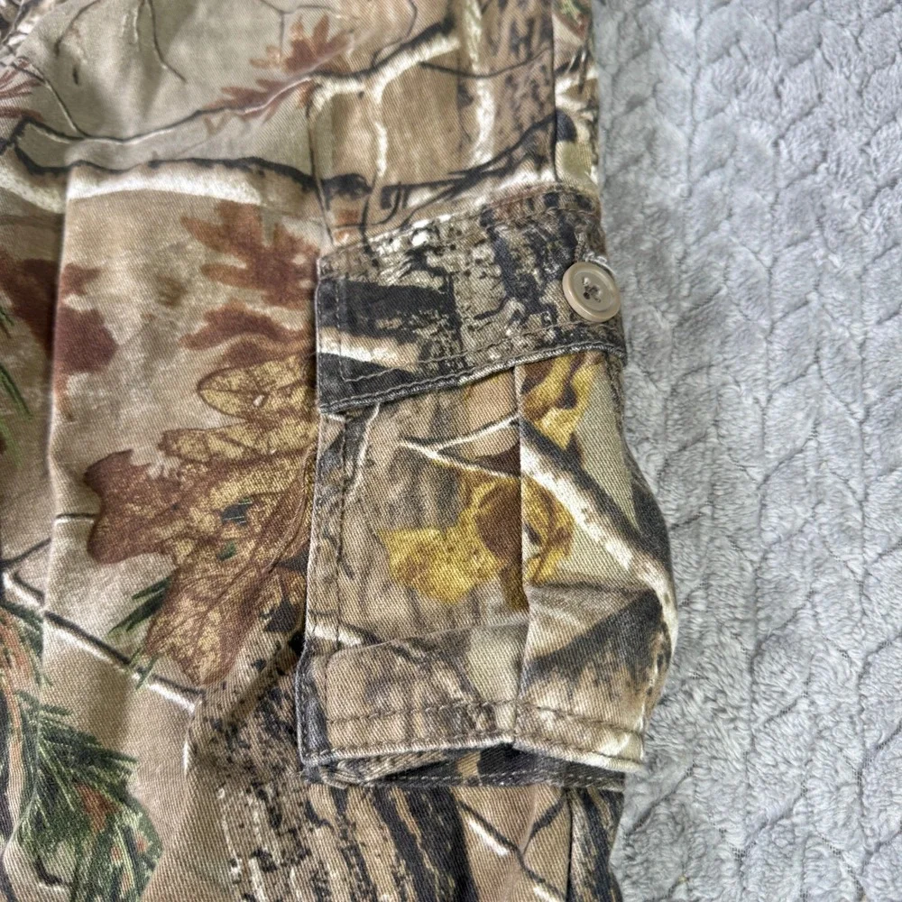 Realtree AP Camo Cargo Pants Youth Size L 10/12 All Purpose Camouflage Joggers